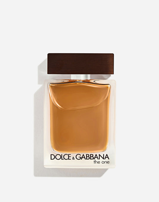Dolce&Gabbana The One for Men Eau de Toilette 100 ml, flacone ambrato con tappo in legno scuro