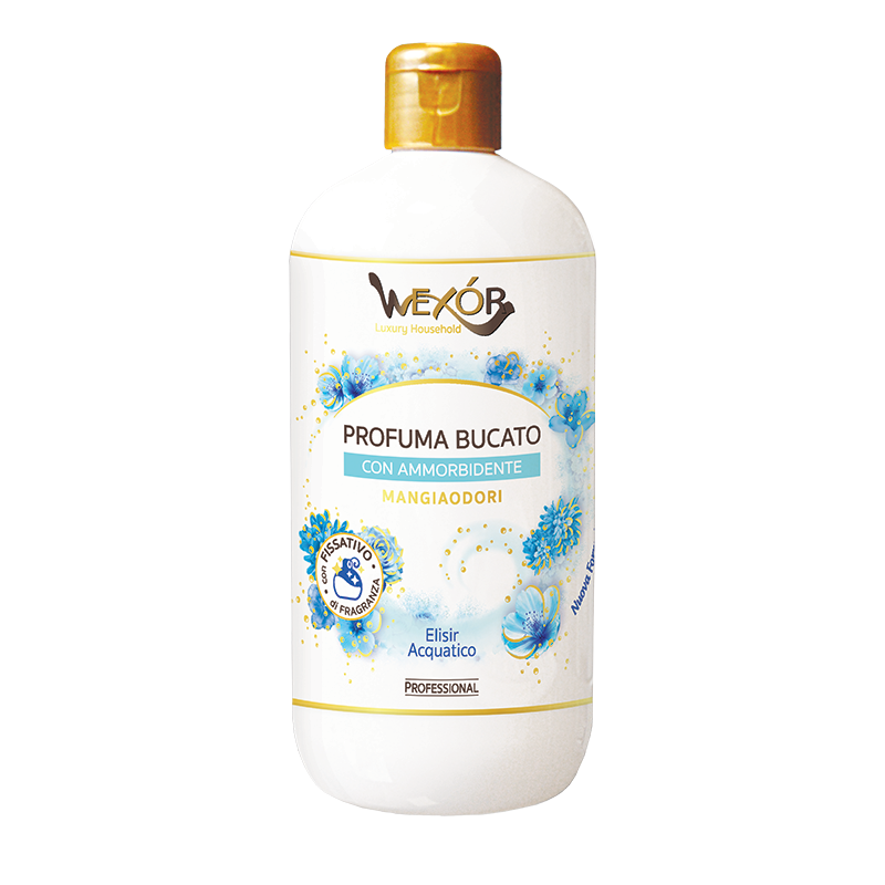 Wexor Profuma Bucato con Ammorbidente Elisir Acquatico 500 ml