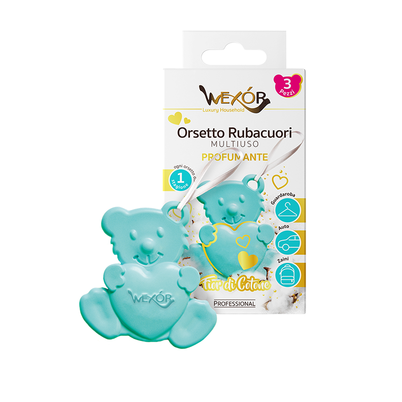 Wexor Orsetto Rubacuori profumatore multiuso 3 pezzi