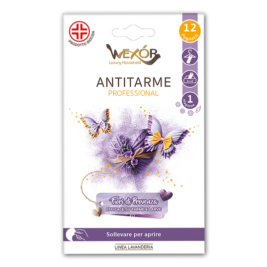 Wexor Antitarme Professional 12 foglietti fiori di Provenza
