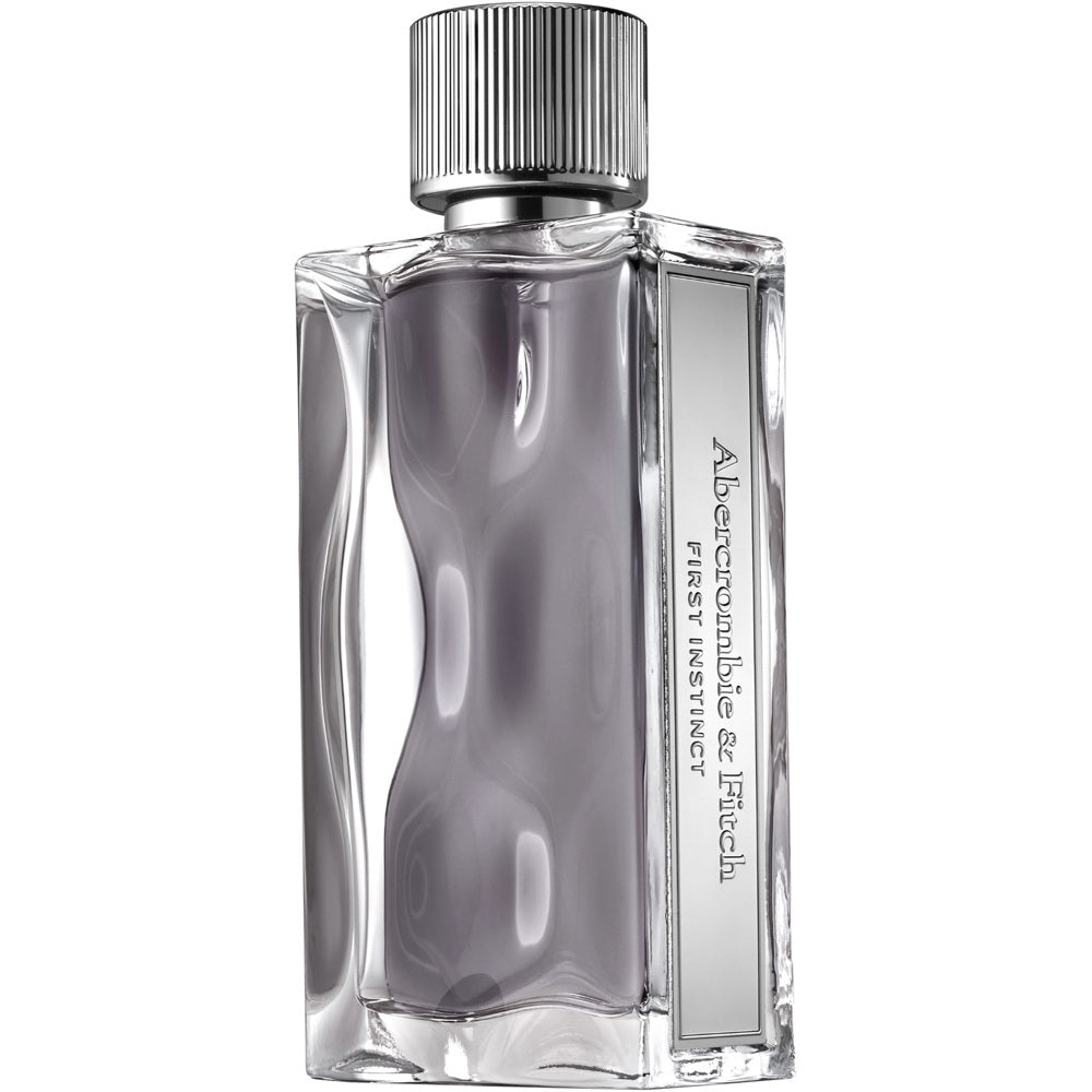 Abercrombie & Fitch First Instinct Eau de Toilette uomo, flacone trasparente con tappo argentato