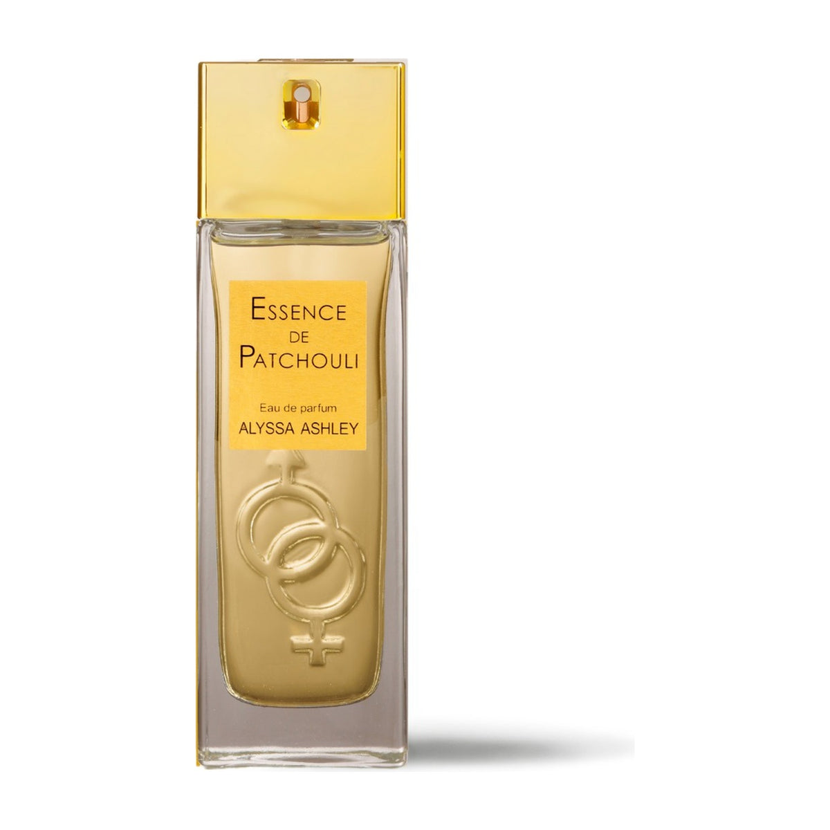 Alyssa Ashley Essence de Patchouli Eau de Parfum 50 ml, flacone dorato