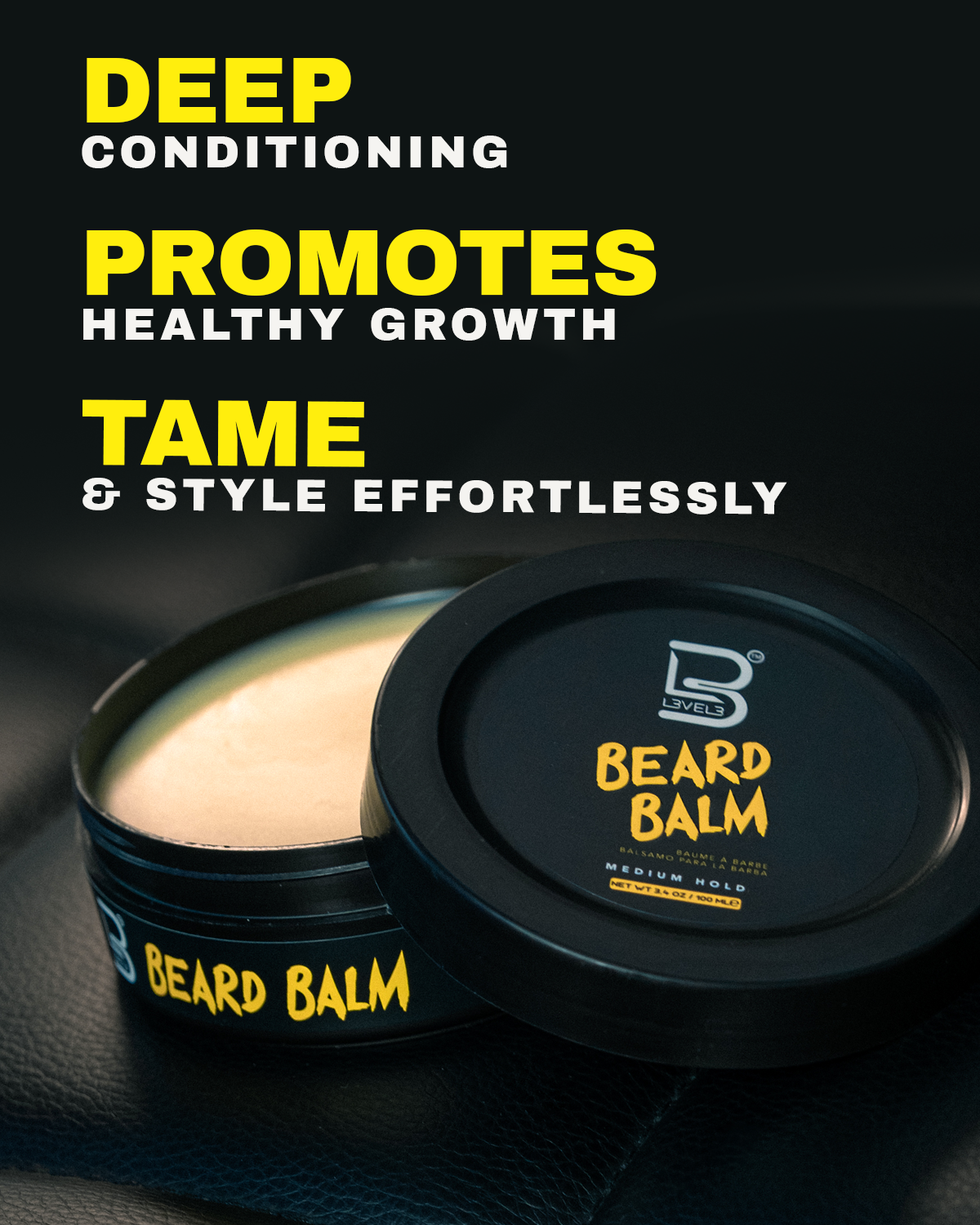 L3VEL3 Beard Balm, balsamo da barba 100 ml — foto prodotto