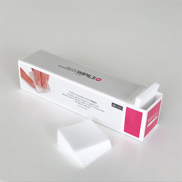 Bifull Wipils, scatola dispenser da 325 pad per unghie 5 × 5 cm