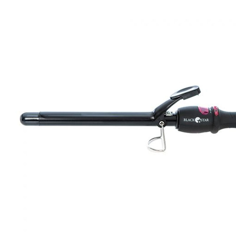 Ferro arricciacapelli Black Star Magik Ø 19 mm, fusto nero in titanio ceramizzato con supporto d'appoggio