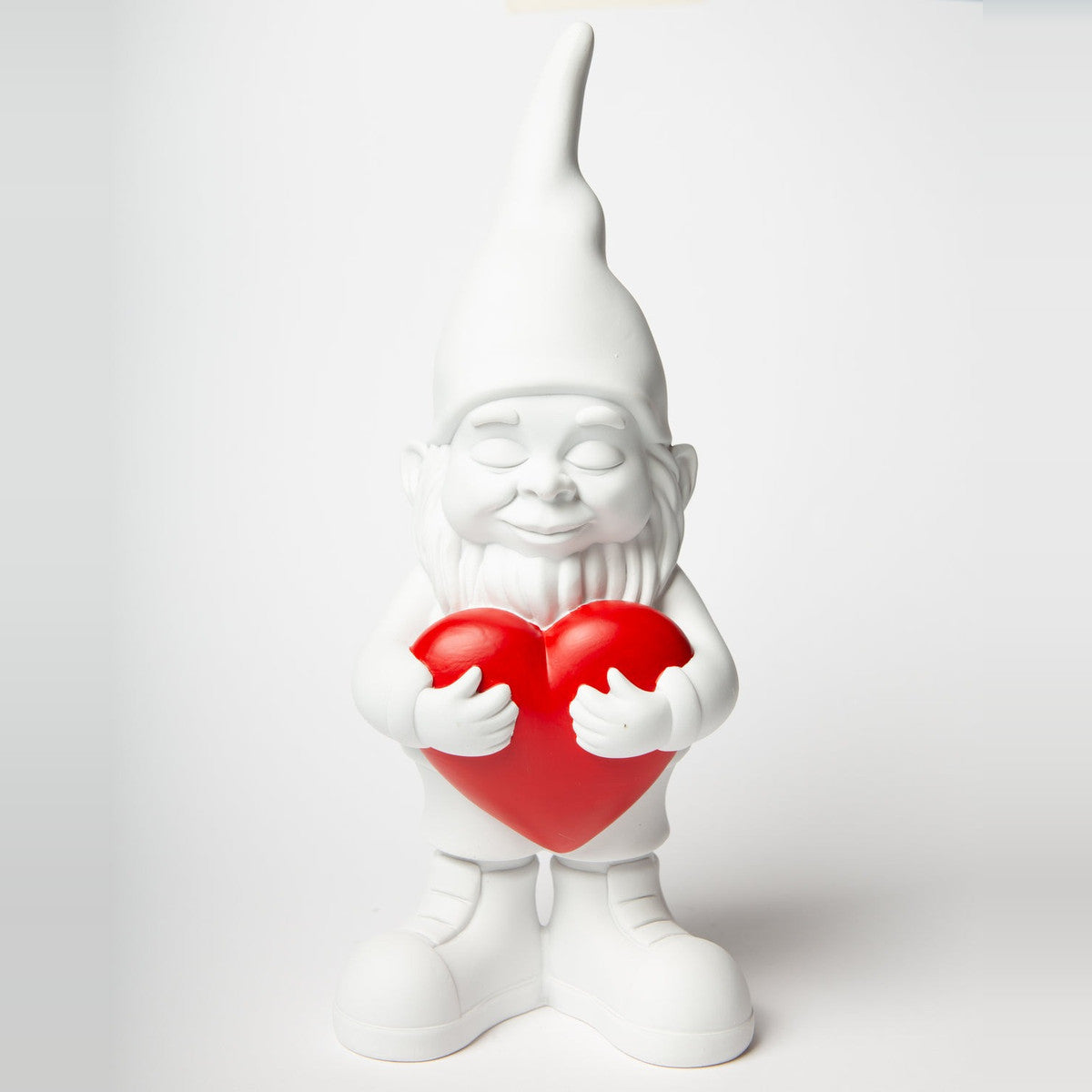 Nano Lover Blogo Design bianco con cuore rosso, di fronte