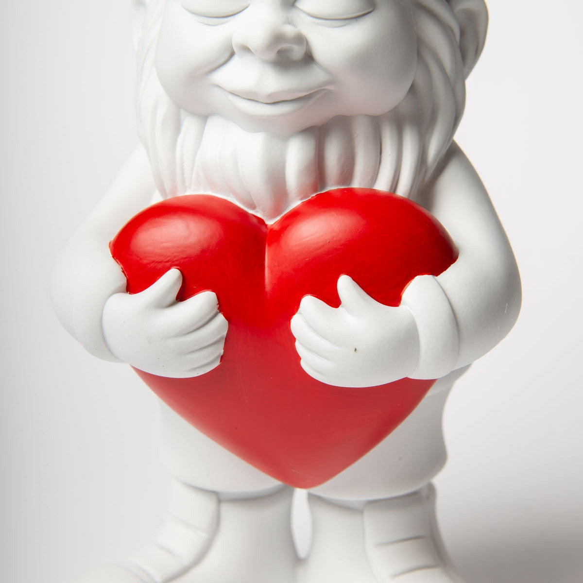 Nano Lover Blogo Design bianco con cuore rosso, particolare