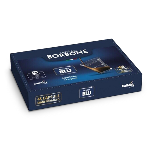 Confezione da 48 capsule Caffè Borbone Miscela Blu compatibili Caffitaly System