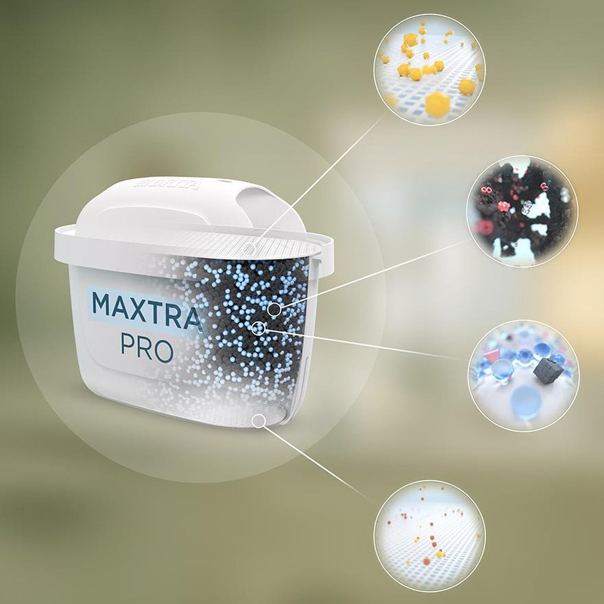 I 4 stadi di filtrazione del filtro Brita Maxtra Pro