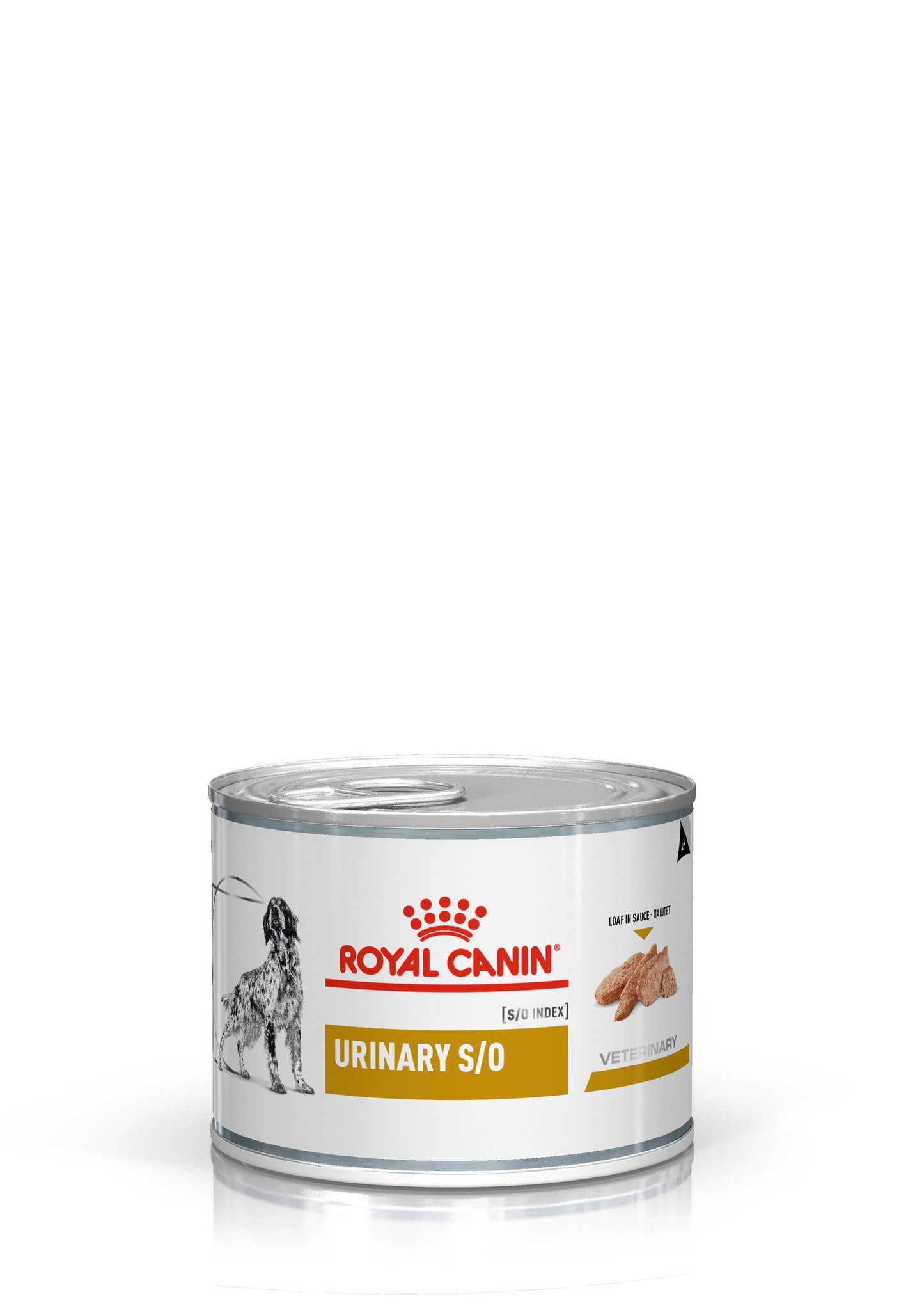 Lattina Royal Canin Veterinary Urinary S/O paté per cani da 410 g