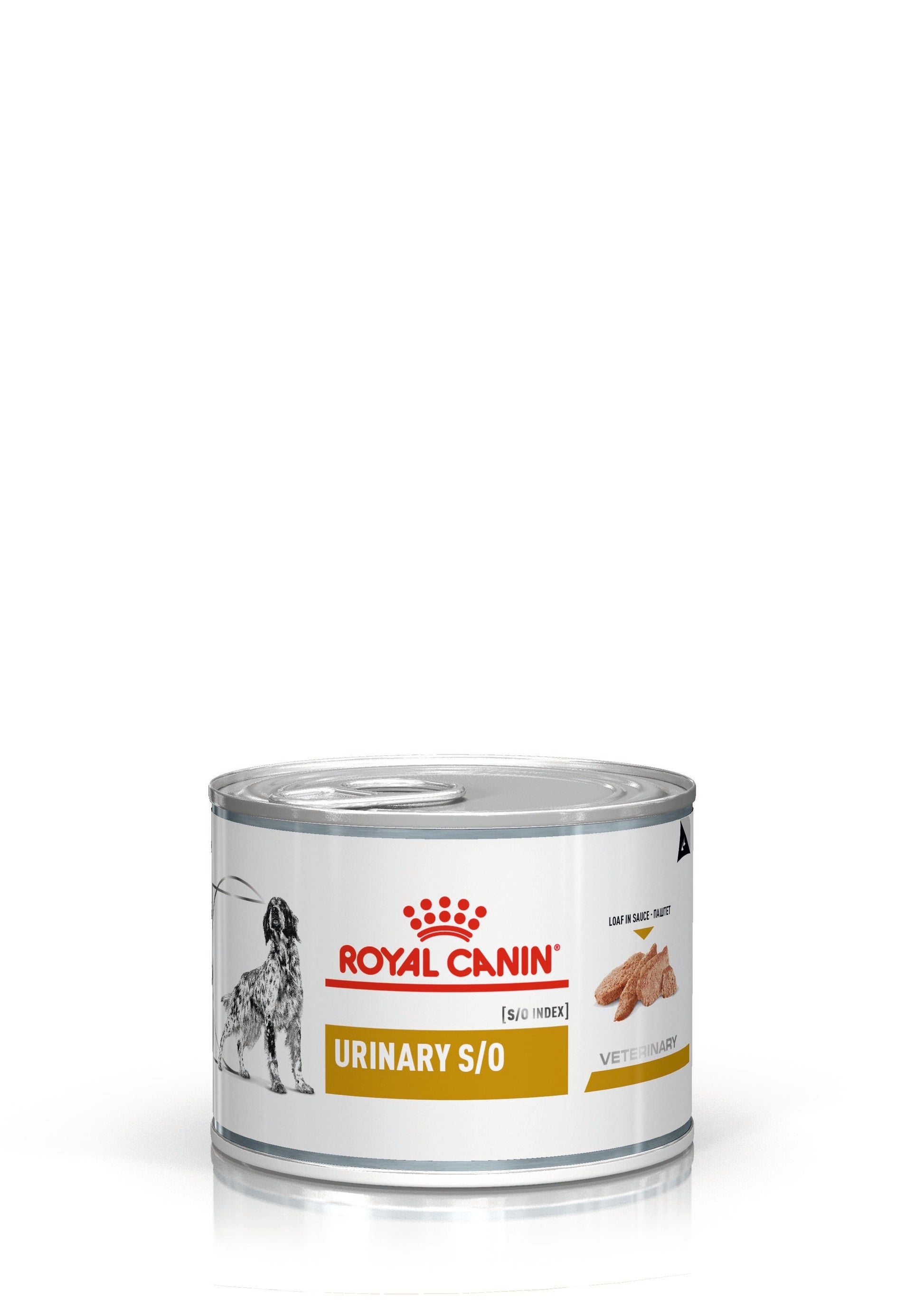 Lattina Royal Canin Veterinary Urinary S/O paté per cani da 410 g