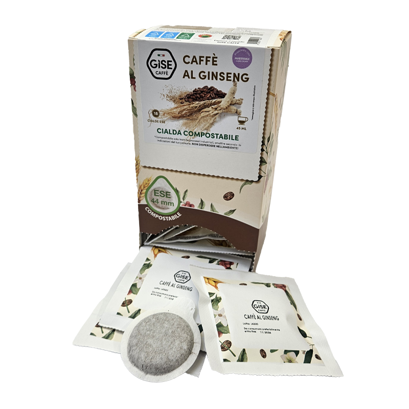 Gise Caffè al Ginseng — 18 cialde compostabili ESE 44 mm