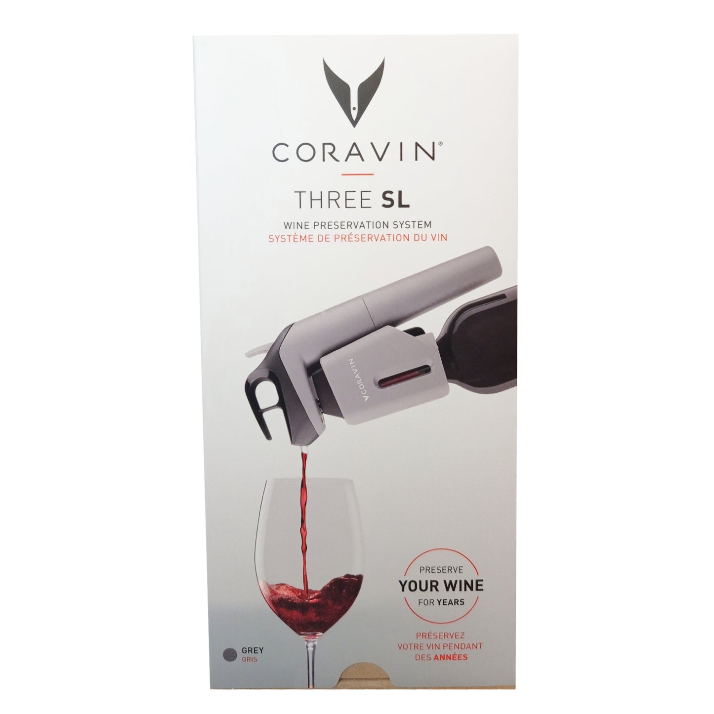 Coravin Timeless Three SL grigio con capsula di argon