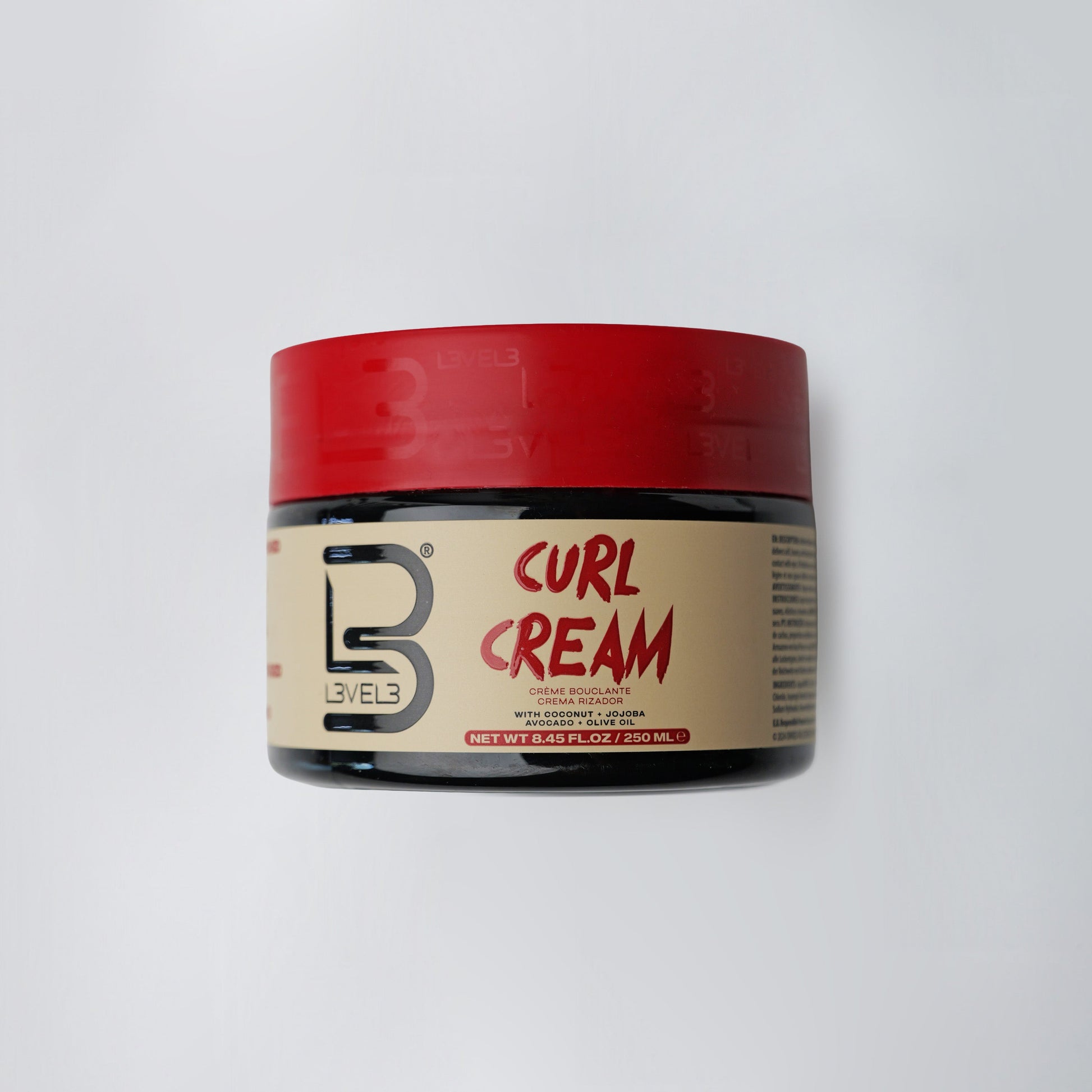 L3VEL3 Curl Cream, crema ricci idratante 250 ml — foto prodotto