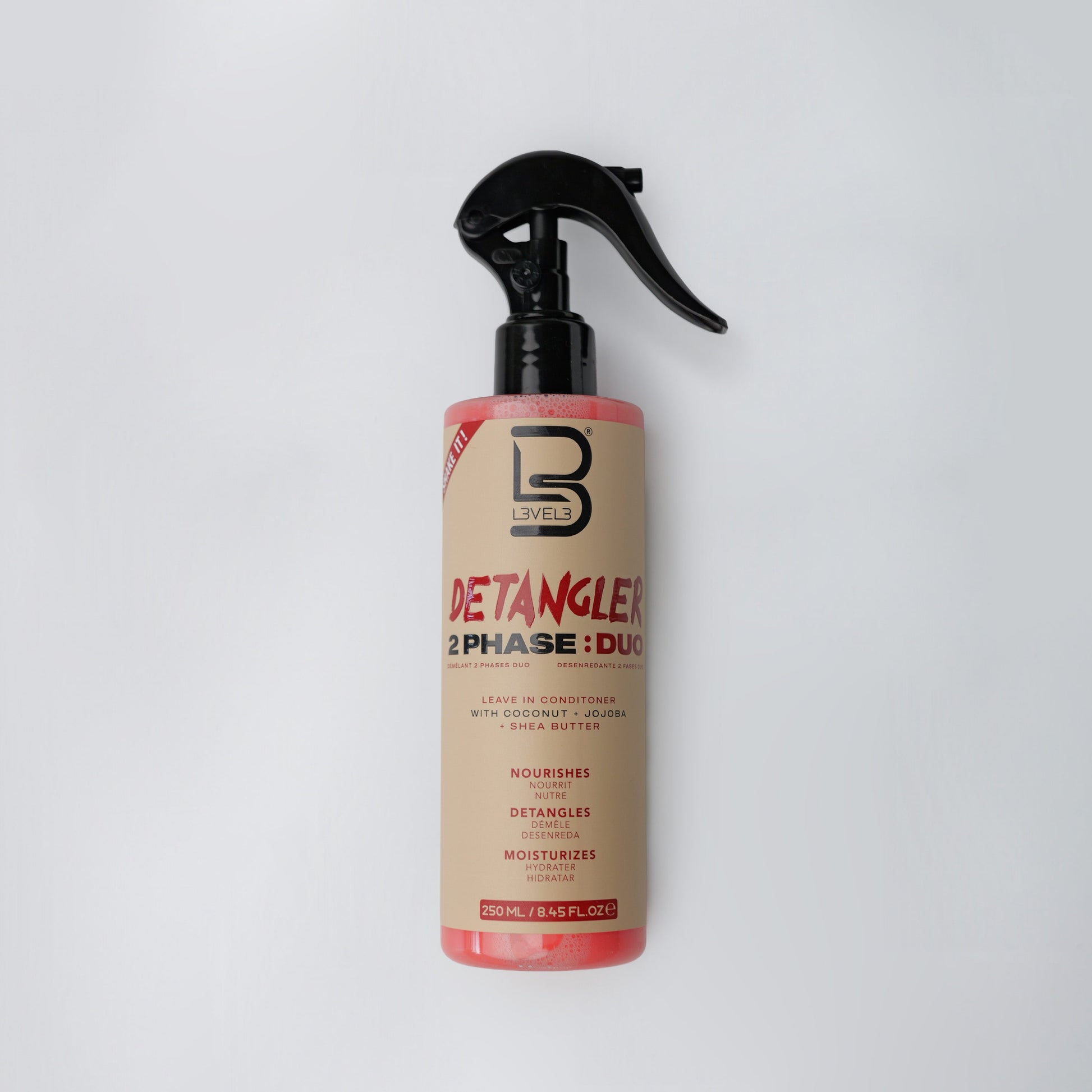 L3VEL3 Detangler 2 Phase, spray districante bifasico 250 ml — foto prodotto