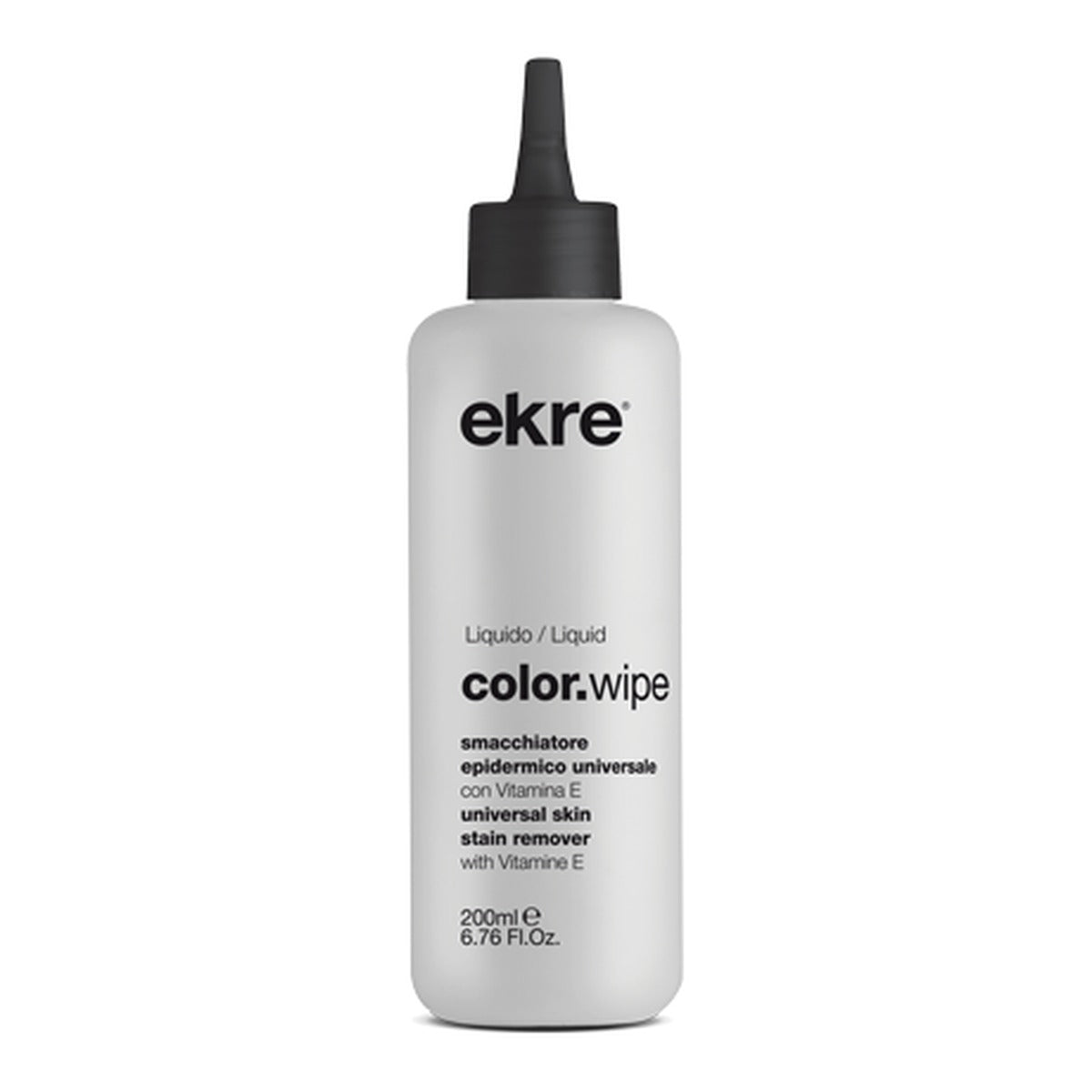 Ekre Color.wipe, smacchiatore epidermico universale per macchie di tinta, flacone da 200 ml