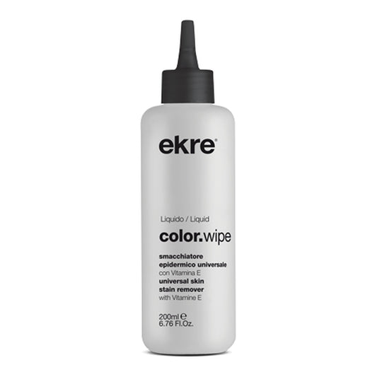Ekre Color.wipe, smacchiatore epidermico universale per macchie di tinta, flacone da 200 ml
