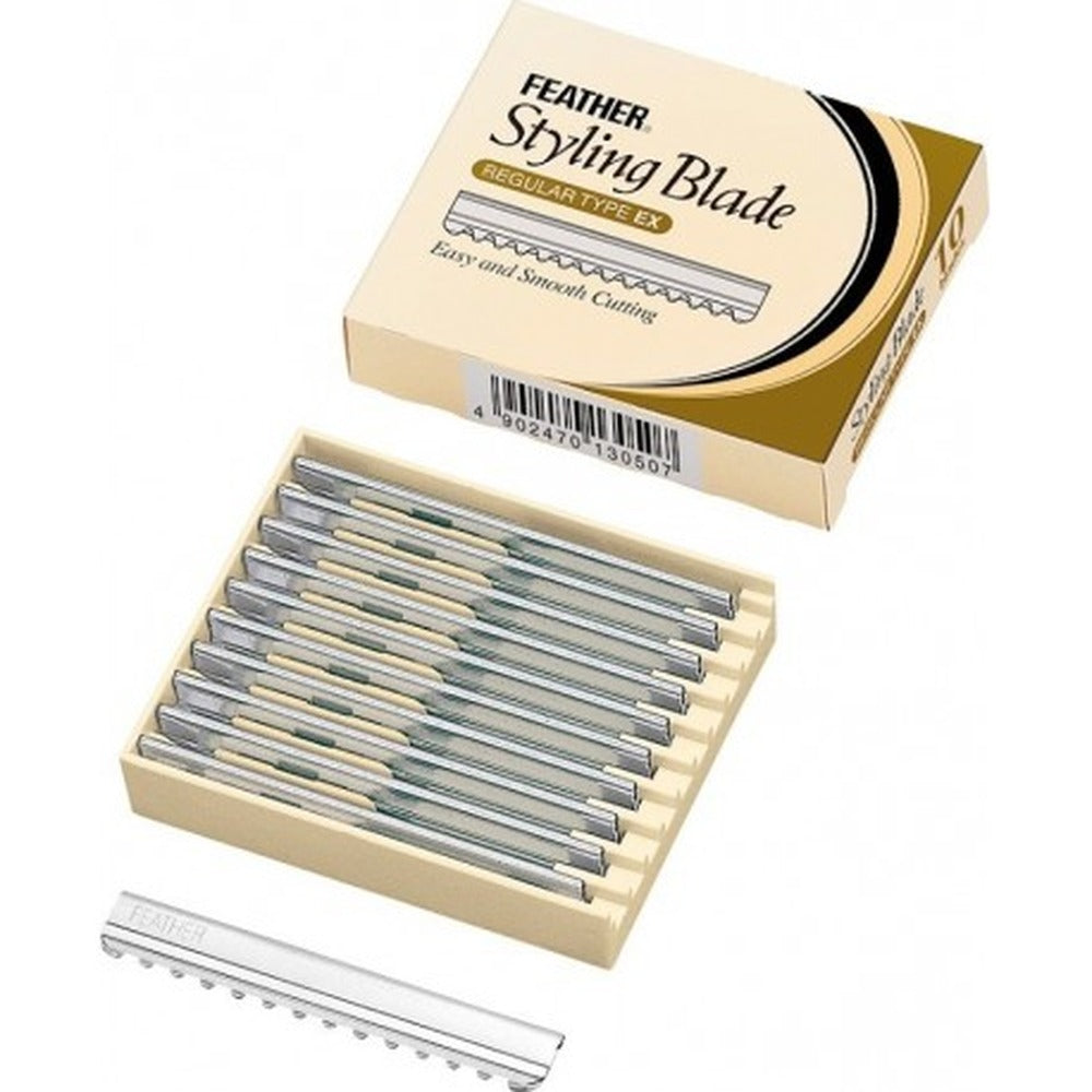 Feather Styling Blade Regular Type EX, dispenser da 10 lame