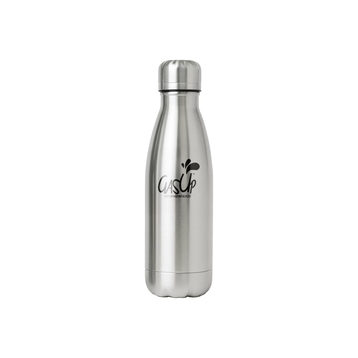 Borraccia termica Gas Up in acciaio inox silver da 500 ml con tappo filettato