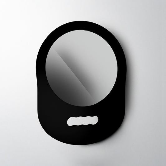 L3VEL3 Foam Mirror, specchio barber con impugnatura — foto prodotto