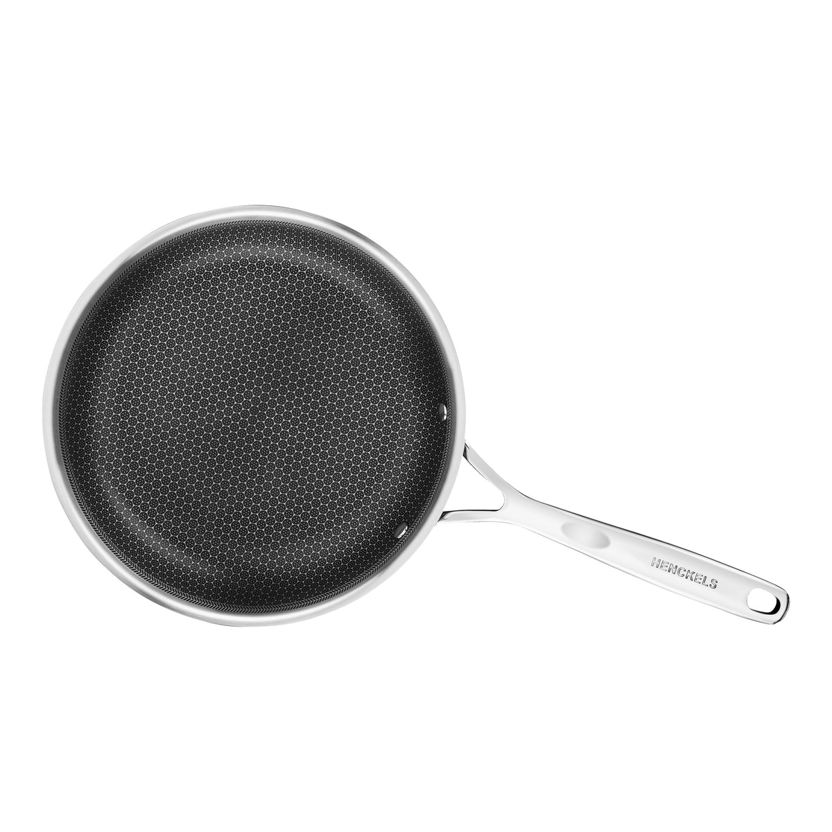 Henckels Paradigm padella in acciaio antiaderente a nido d'ape 24 cm, vista dall'alto
