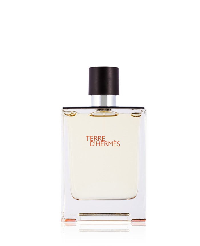 Hermès Terre d'Hermès Eau de Toilette, flacone squadrato con tappo nero