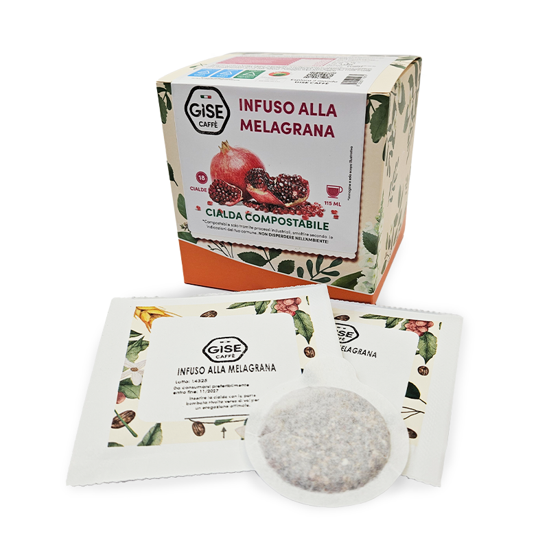 Gise Infuso alla Melagrana — 18 cialde compostabili ESE 44 mm