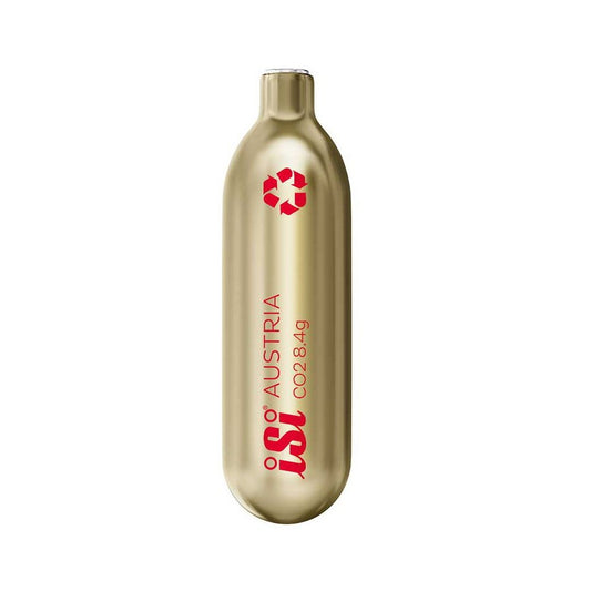 Capsula CO2 iSi da 8,4 g per sifone soda, in acciaio riciclabile