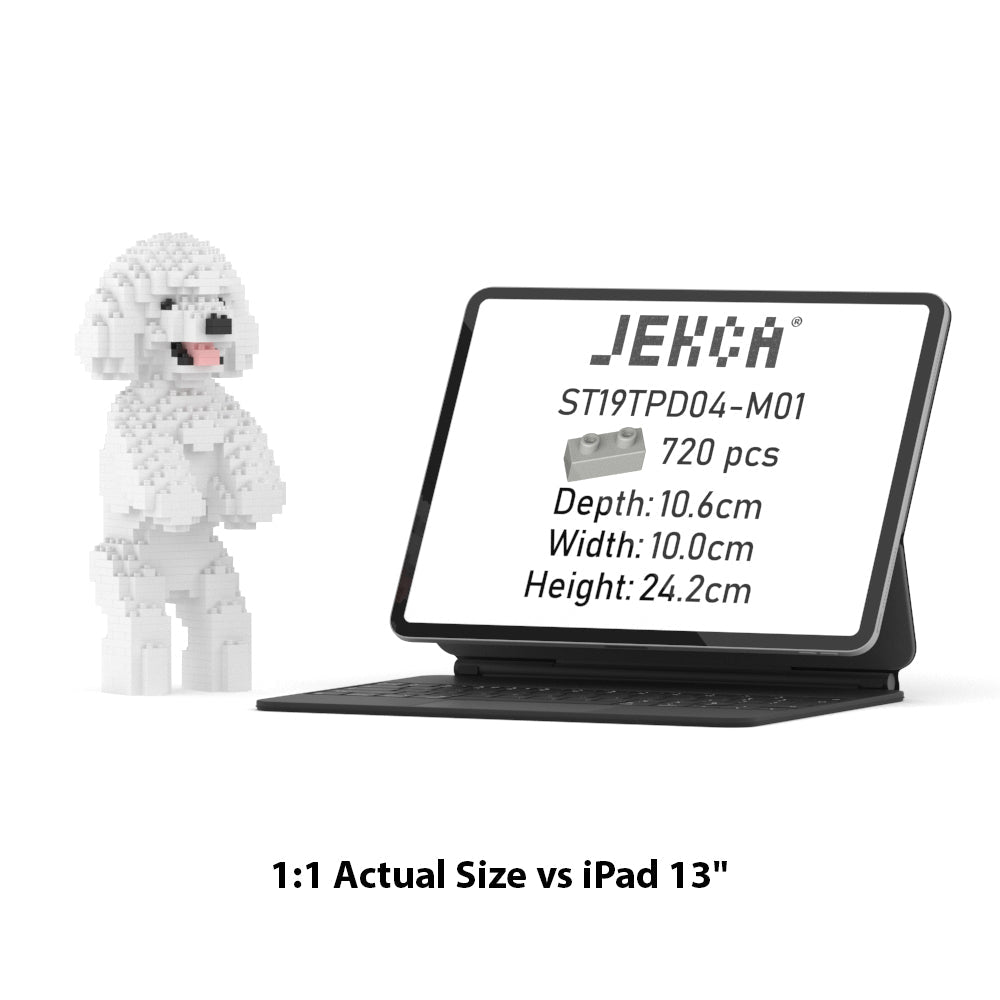 Misure ufficiali Jekca ST19TPD04-M01: 10,6 x 10,0 x 24,2 cm, 720 pezzi