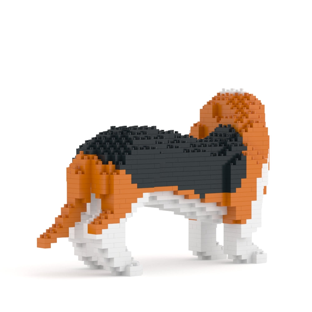 Scultura Jekca Basset Hound vista posteriore