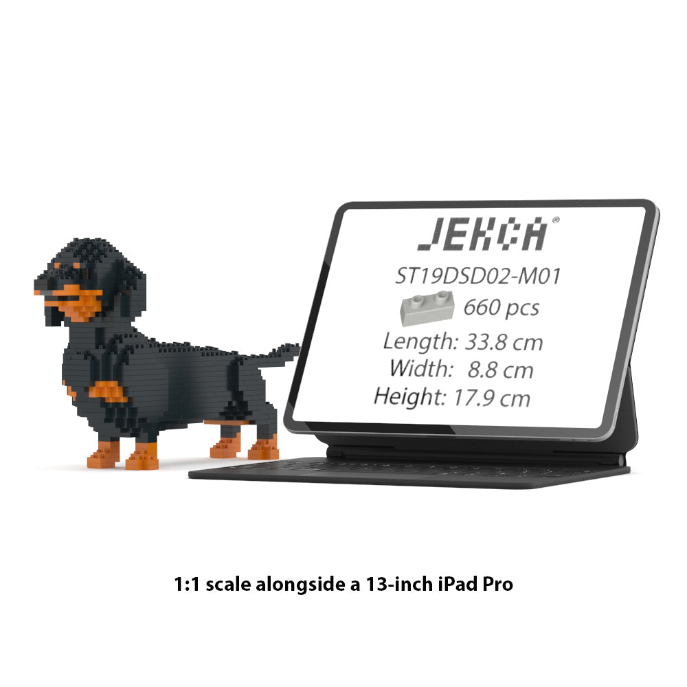 Misure ufficiali Jekca ST19DSD02-M01: 33,8 x 8,8 x 17,9 cm, 660 pezzi