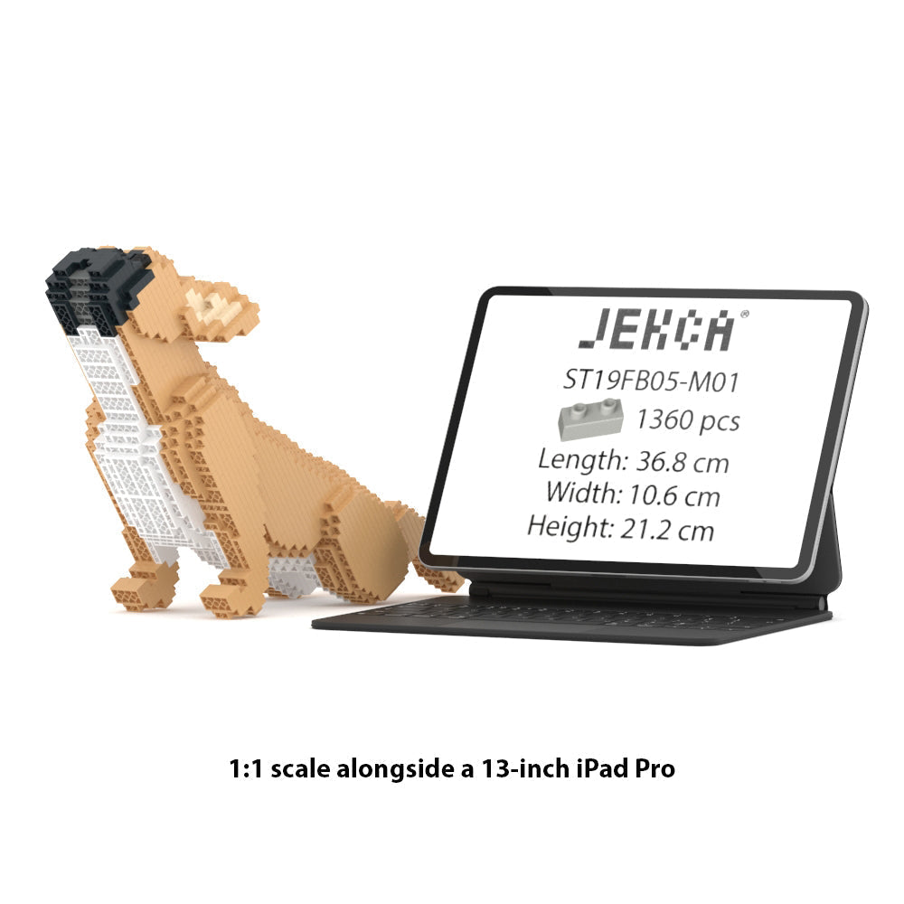 Misure ufficiali Jekca ST19FB05-M01: 36,8 x 10,6 x 21,2 cm, 1360 pezzi