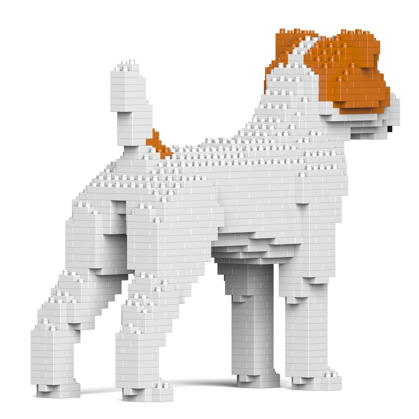 Scultura Jekca Jack Russell Terrier vista frontale