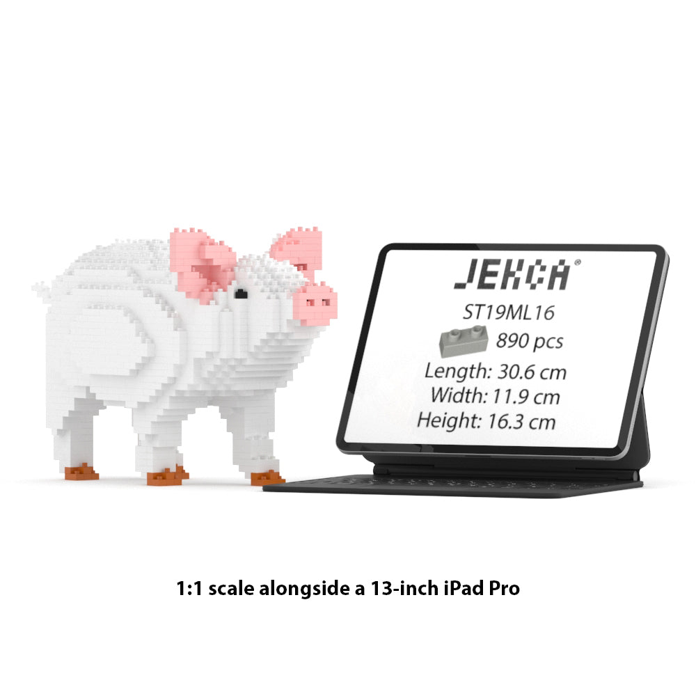 Misure ufficiali Jekca ST19ML16: 30,6 x 11,9 x 16,3 cm, 890 pezzi