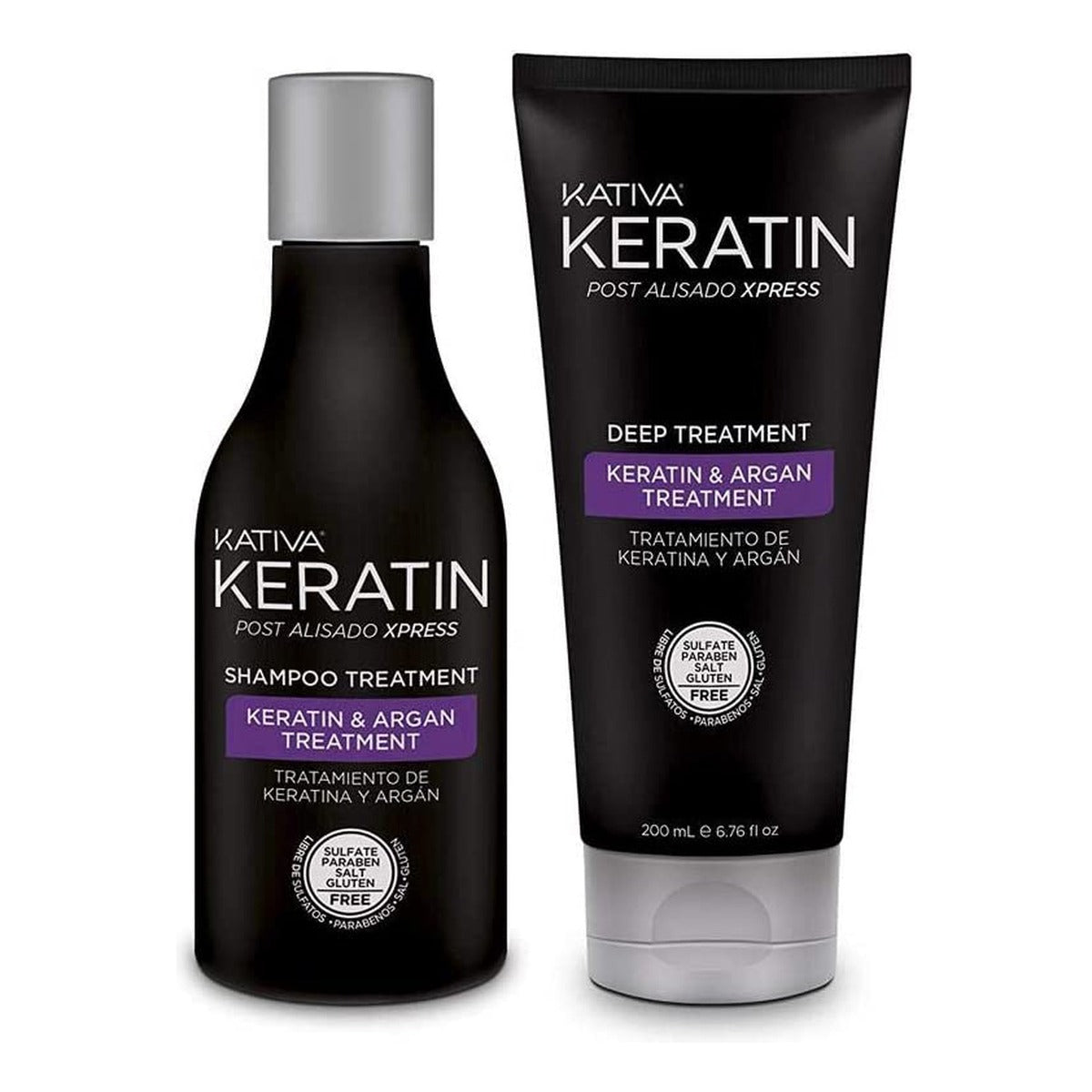 Kativa Keratin kit post lisciatura, shampoo e trattamento intensivo