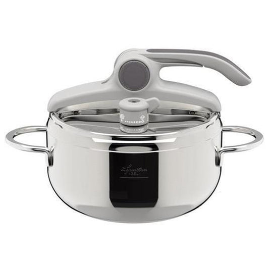 Pentola a pressione Lagostina Deliziosa LagoEasy'Up in acciaio inox, 3,5 litri