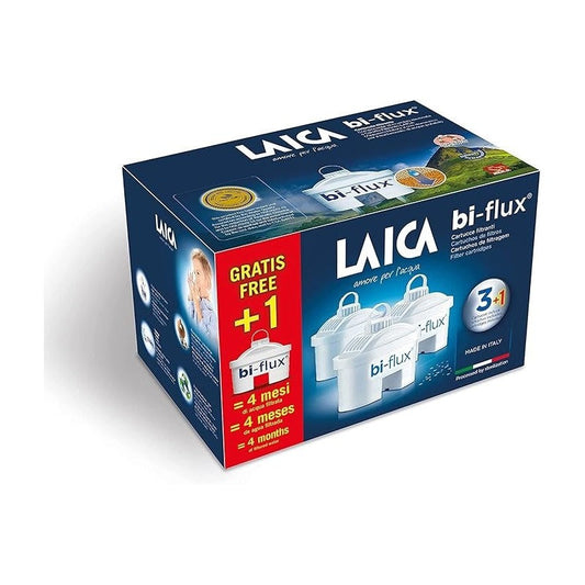 Confezione Laica Bi-Flux 3+1 cartucce filtranti per caraffa