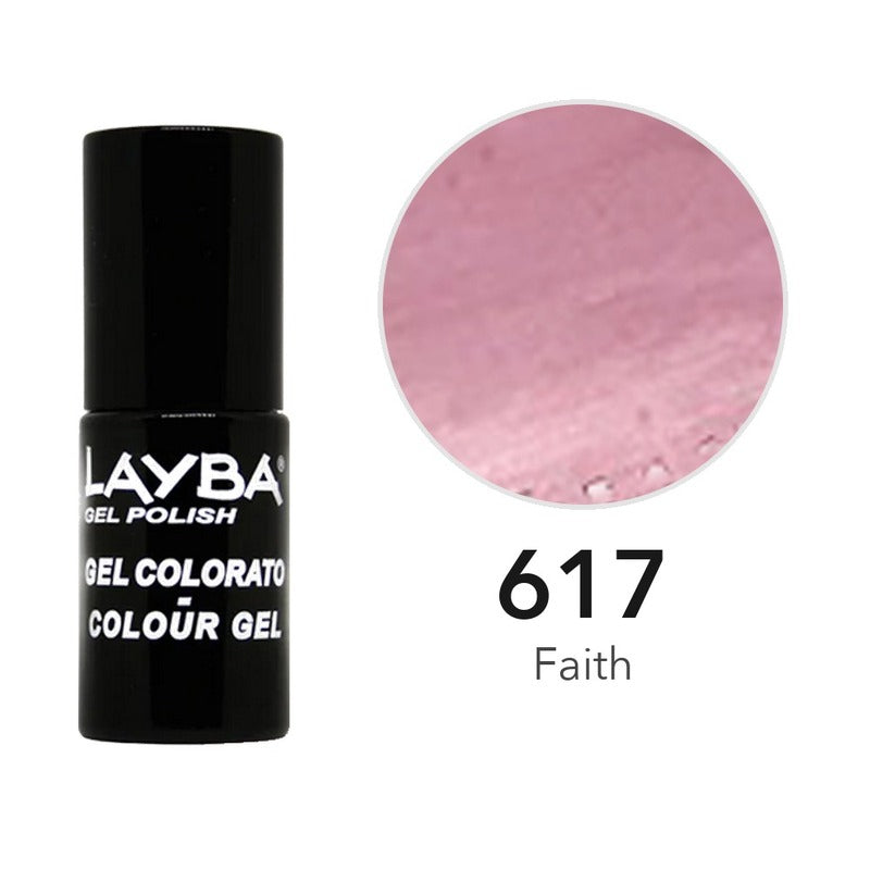 Layba Gel Polish 617 Faith — flacone e colore