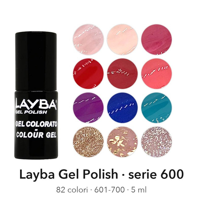 Layba Gel Polish 5 ml, serie 600, 82 colori