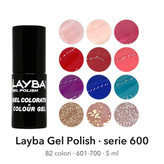 Layba Gel Polish 5 ml, serie 600, 82 colori