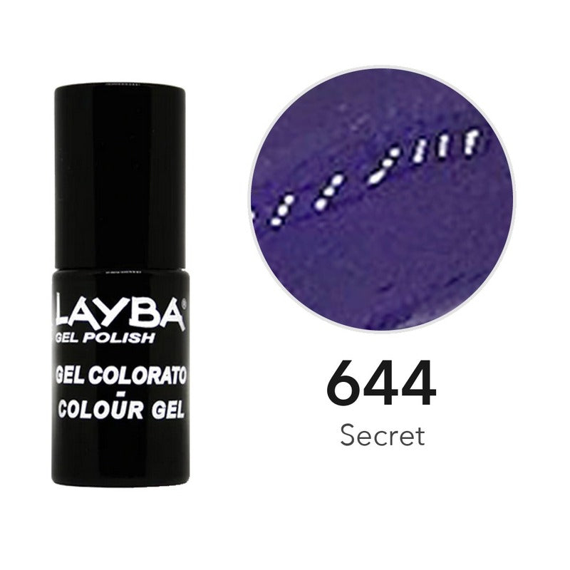 Layba Gel Polish 644 Secret — flacone e colore