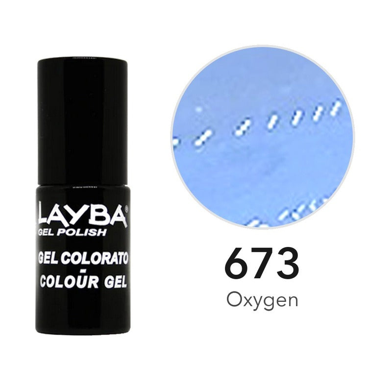 Layba Gel Polish 673 Oxygen — flacone e colore