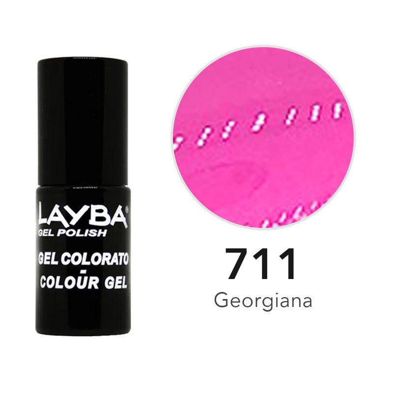 Layba Gel Polish 711 Georgiana — flacone e colore
