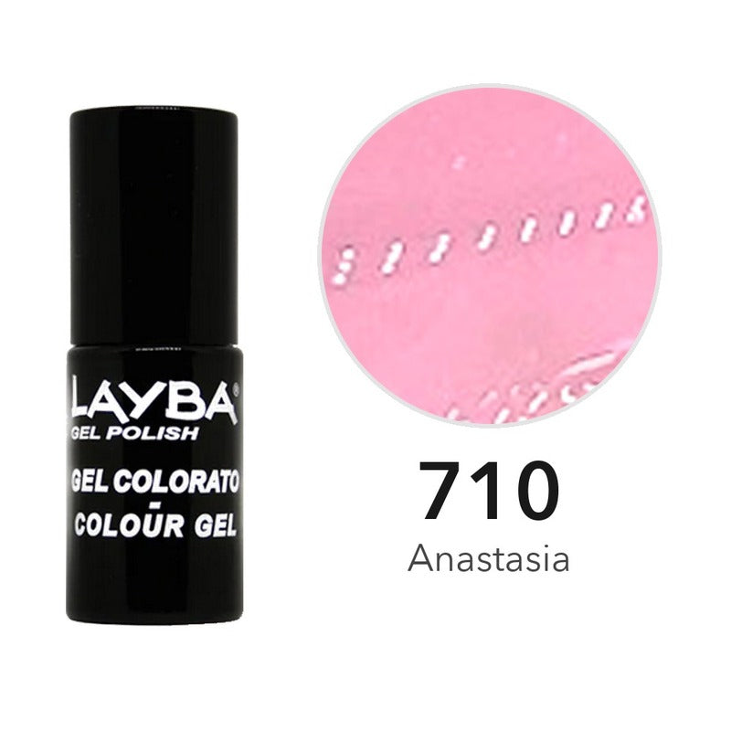 Layba Gel Polish 710 Anastasia — flacone e colore