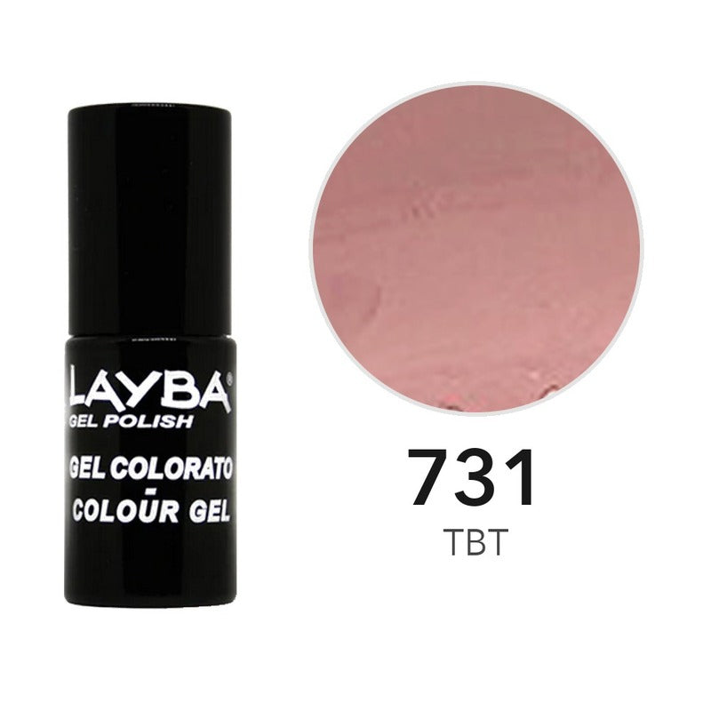 Layba Gel Polish 731 TBT — flacone e colore
