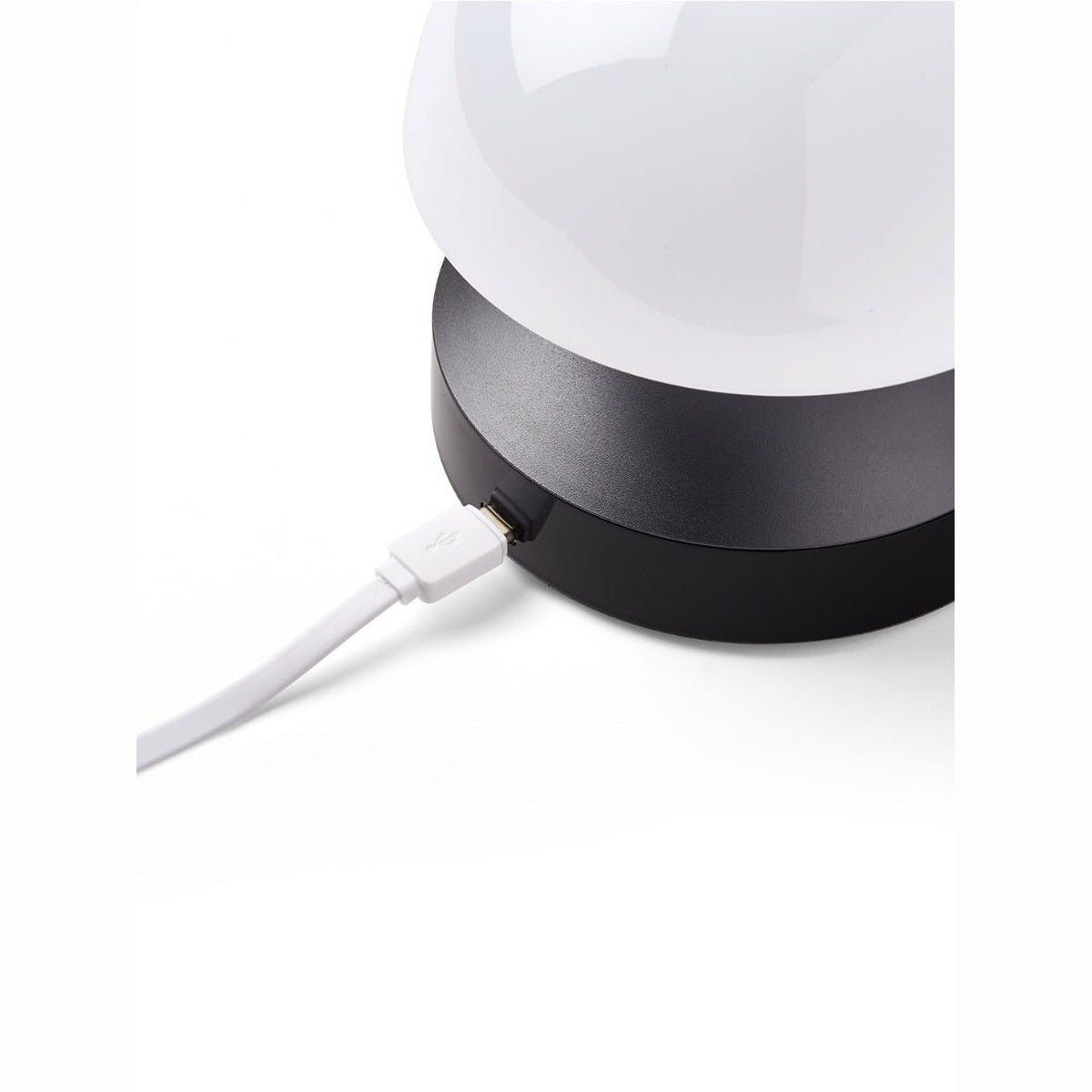 Lexon Mina Sunrise sveglia con luce dell'alba gun metal, ricarica USB-C
