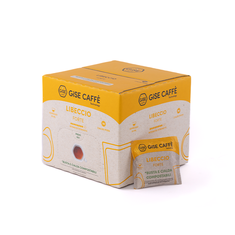 Gise Caffè Libeccio Forte — 50 cialde compostabili ESE 44 mm