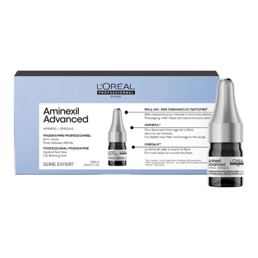 L'Oréal Professionnel Aminexil Advanced, confezione da 10 fiale anticaduta da 6 ml