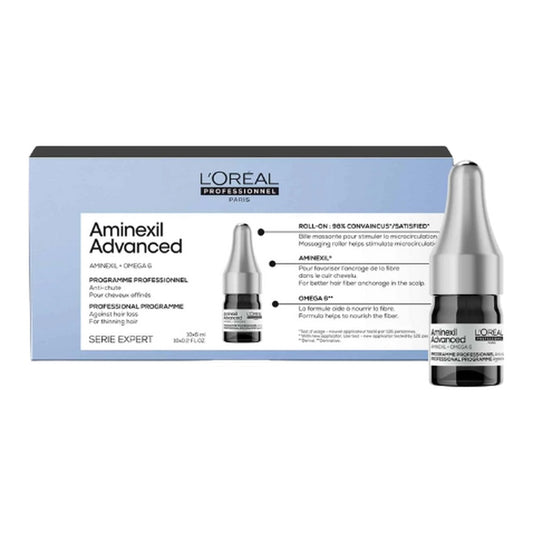 L'Oréal Professionnel Aminexil Advanced, confezione da 10 fiale anticaduta da 6 ml