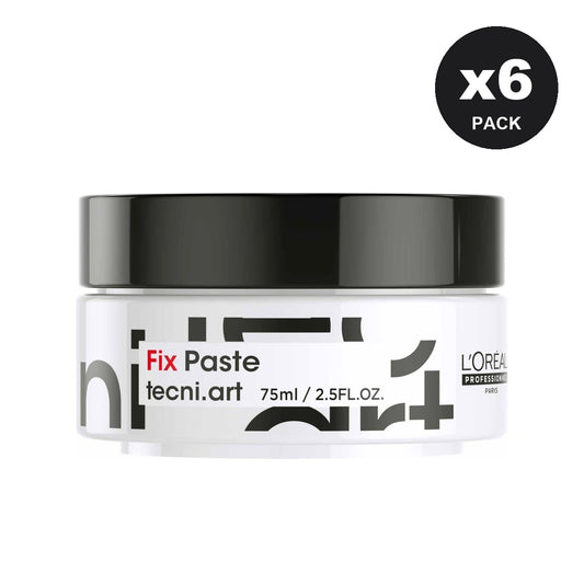 L'Oréal Professionnel Tecni.Art Fix Paste 75 ml — pack promo 6 vasetti